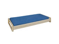 Stackable bed pack with 90x200 cm mattress, solid wood, Meubiana