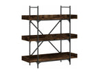 3-tier smoked oak bookcase 100x33x108.5