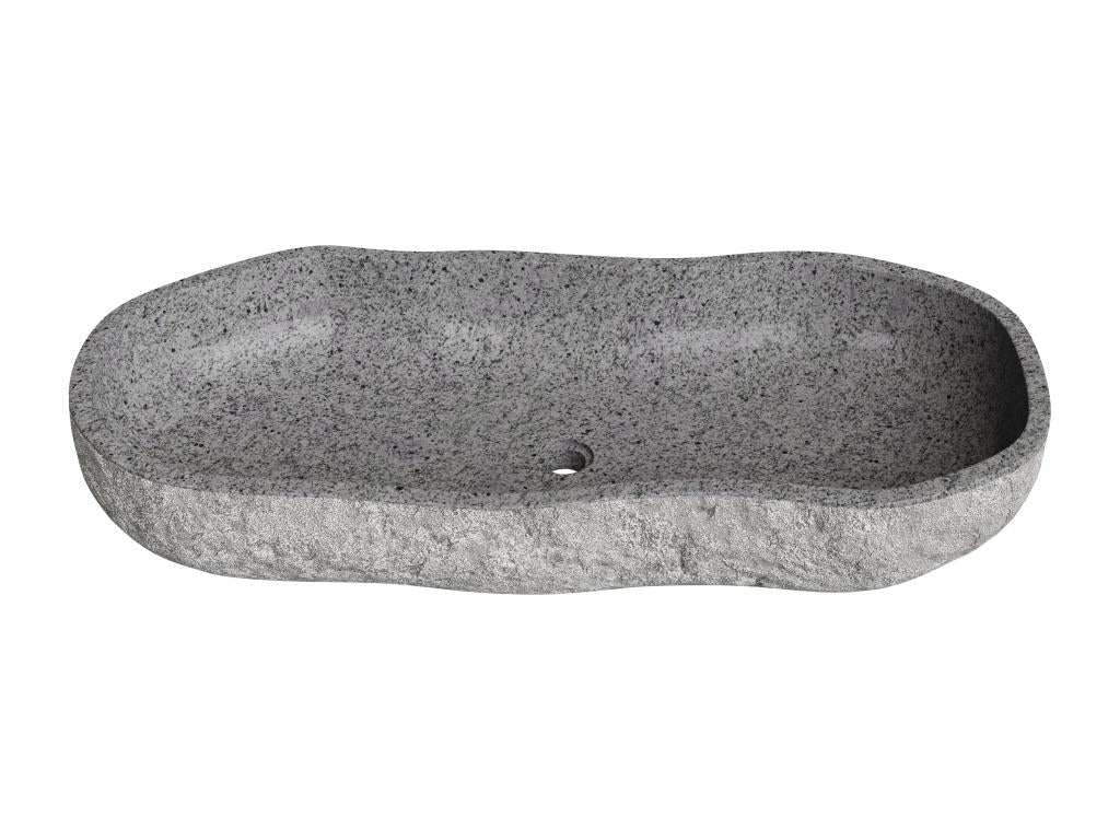 Meubiana river stone countertop basin