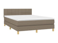 Upholstered bed base with Meubiana mattress 140x190 cm Fabric