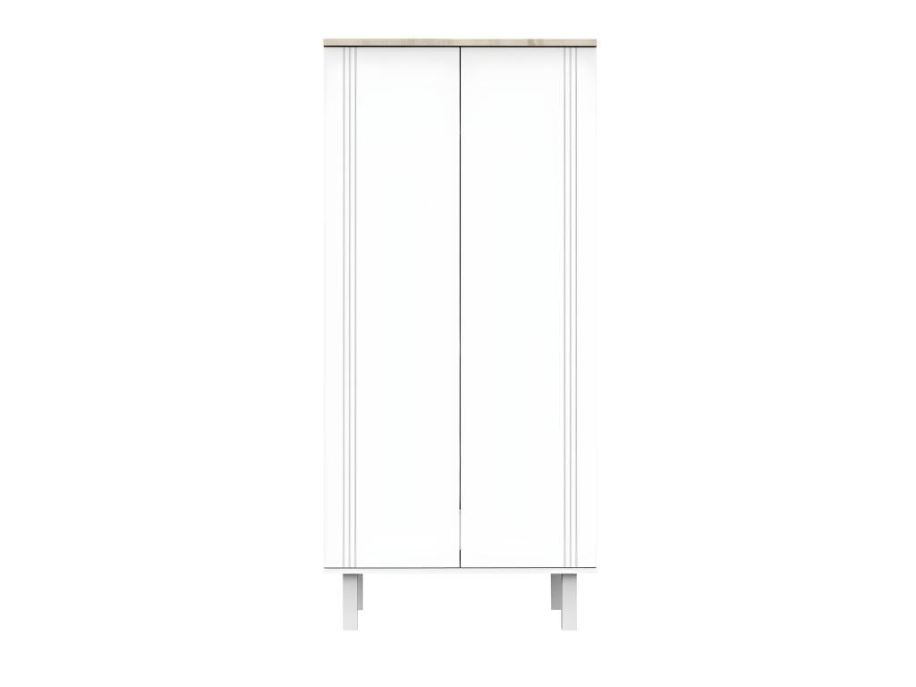 Homzora Complete Baby Bedroom Set: 60x120cm Cot, Changing Table and Wardrobe - White