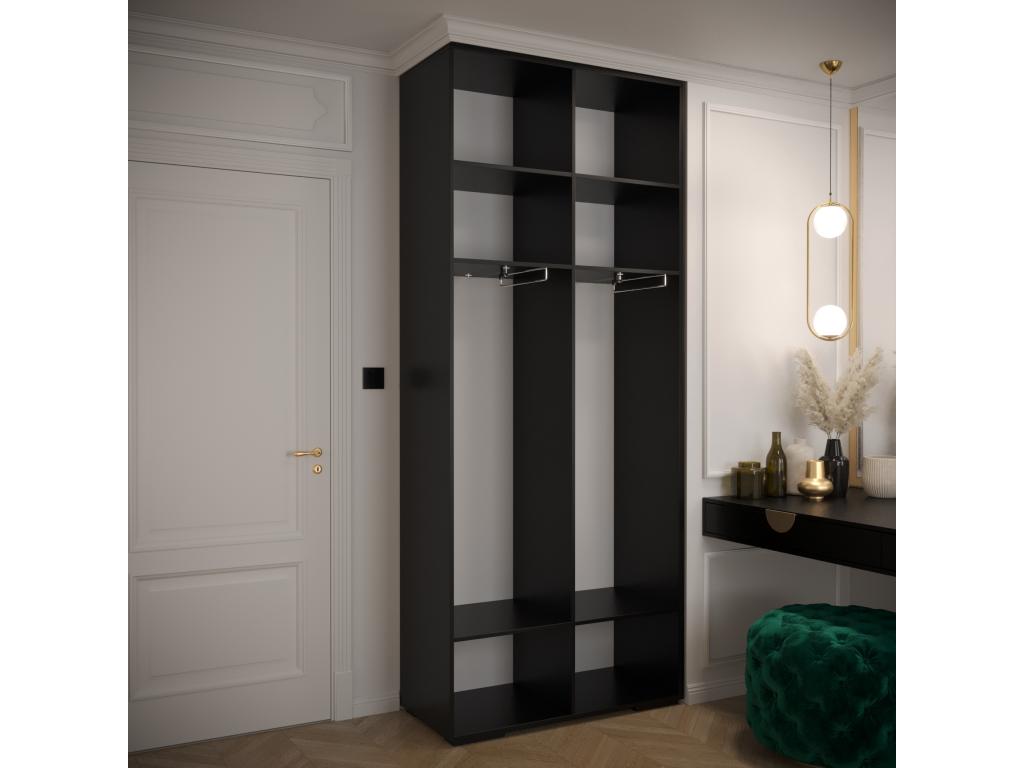 Meubiana Ryfel 4 236.7/100/47 2-Door Hinged Wardrobe, Black