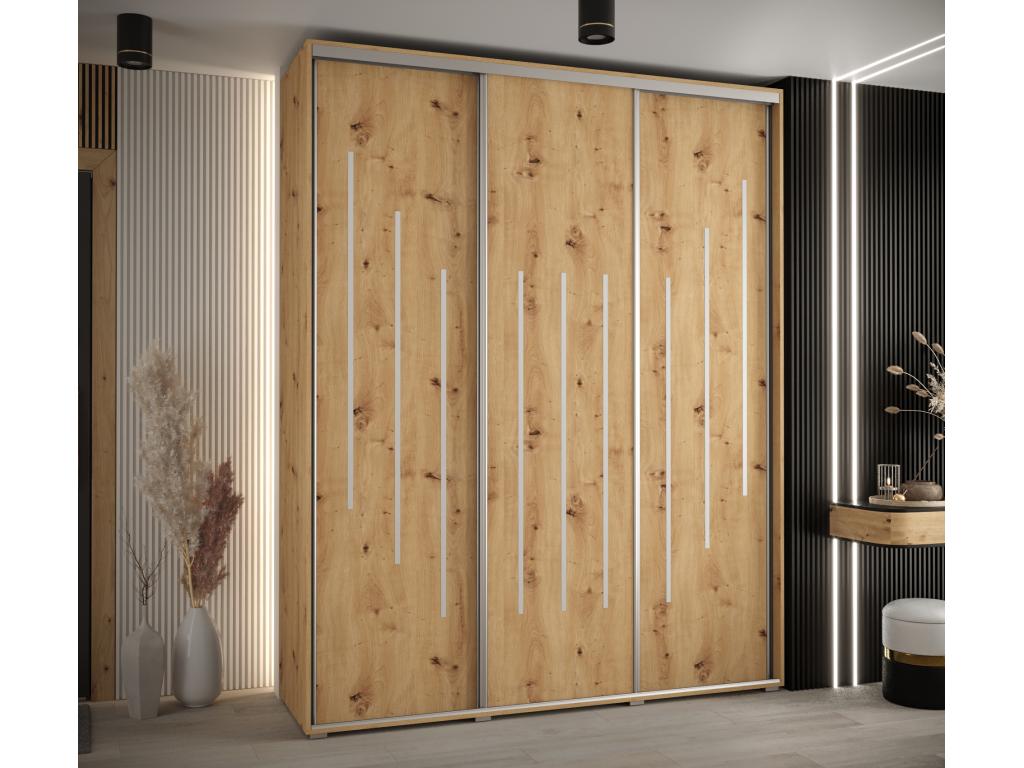 Meubiana 8 Sliding Door Wardrobe 235.2/200/45 3 Doors Meubiana/Silver