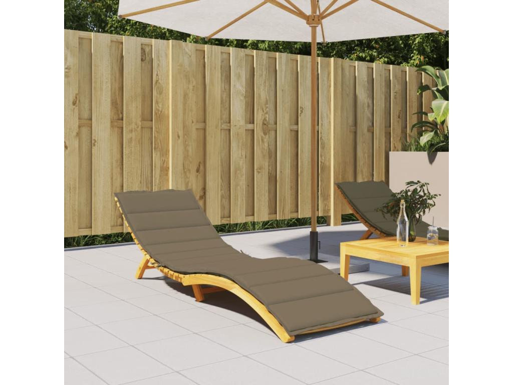 Meubiana chaise lounge cushion, 200x60x4 cm, fabric