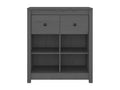 Grey sideboard 70x35x80 cm Solid pine wood