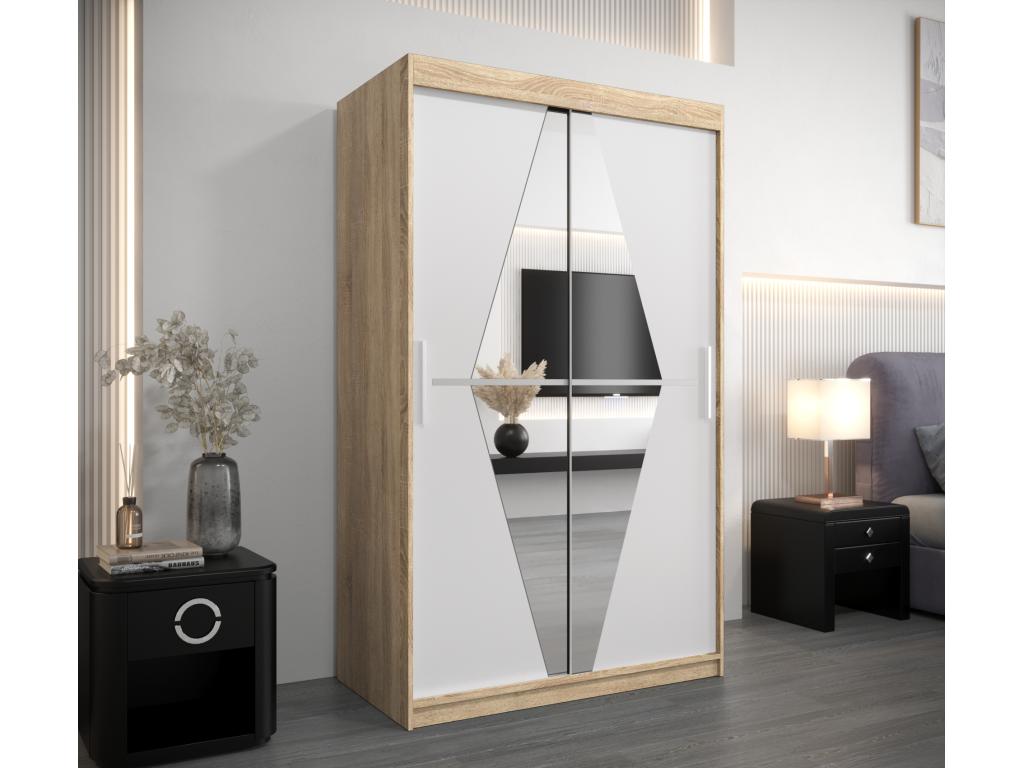 Meubiana Sliding Door Wardrobe 200/120/62 2 Doors Meubiana/White