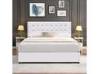 180x200 cm storage bed with easy-care PVC faux leather upholstered headboard - 14 Meubiana - quick and easy assembly
