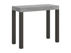 Extendable console 90x40/196 cm Everyday Small Concrete Gray Anthracite frame