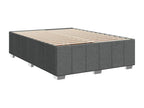 Meubiana bed base with mattress, dark grey, 140x190cm, fabric