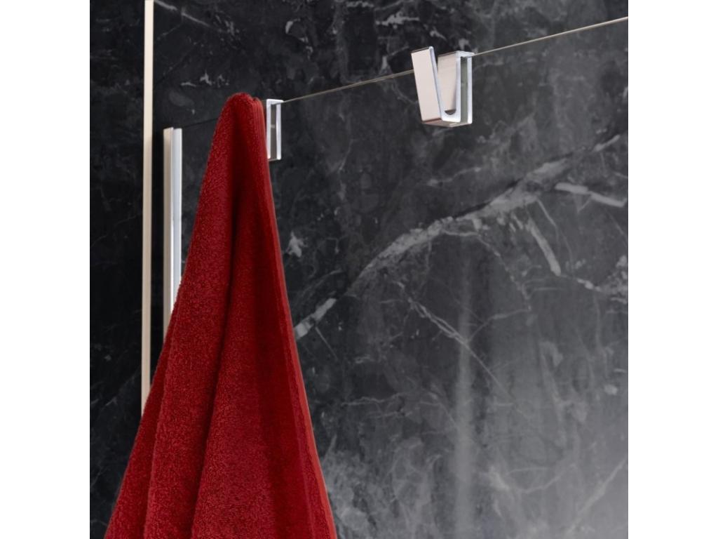 Meubiana shower enclosure: The ingenious sliding door for corner installation 140x70