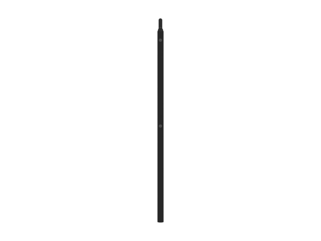 Black metal headboard, 140 cm