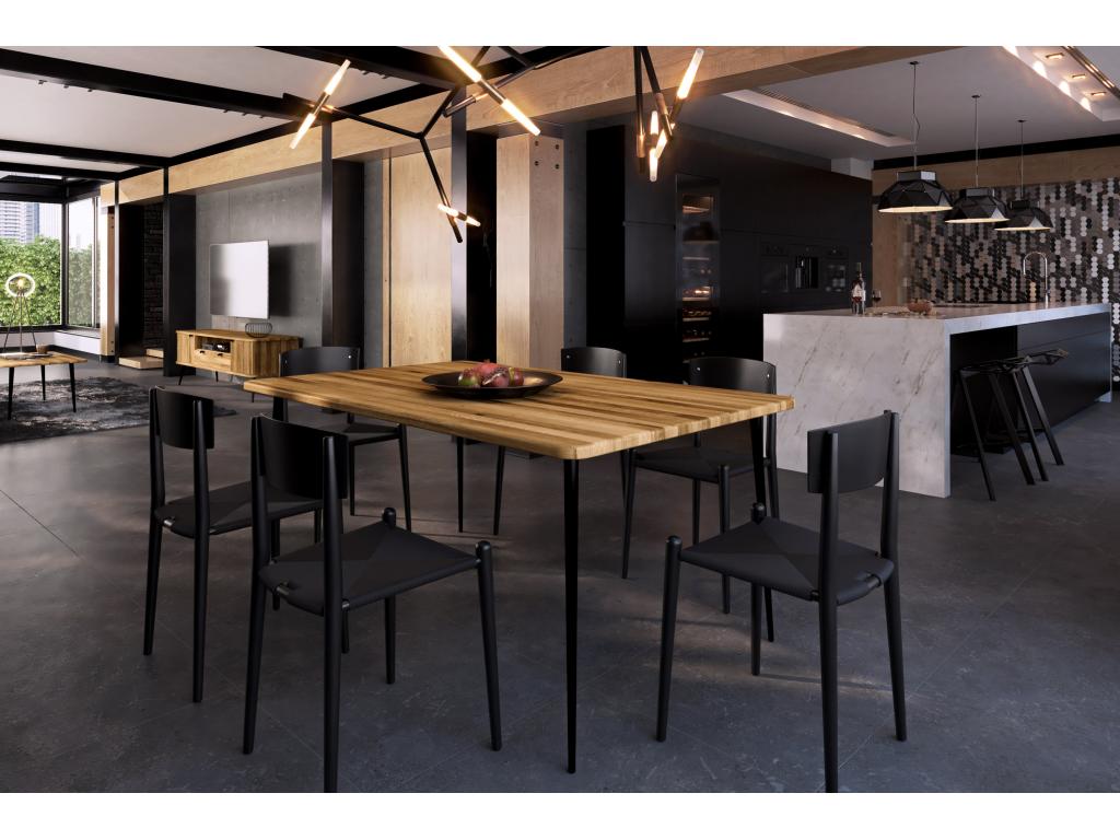 Meubiana - Natural oiled wild oak table 80x200