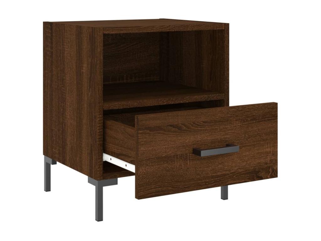 Bedside tables, 2 pcs, brown oak, 40x35x47.5