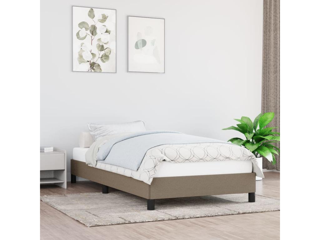 Meubiana 80x200 cm fabric bed frame without mattress