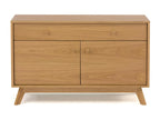 Meubiana 2-Door/1-Drawer Buffet, 100cm, Oak