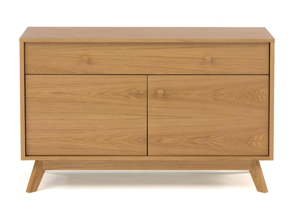 Meubiana 2-Door/1-Drawer Buffet, 100cm, Oak