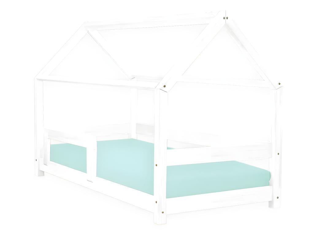 Meubiana 80x180 Cabin Bed with Guardrail - White