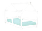 Meubiana 80x180 Cabin Bed with Guardrail - White
