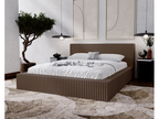 Meubiana Buffy Bed with Frame 180x200 - Upholstered Bed with Storage, Brown Fur Fabric, Meubiana 45