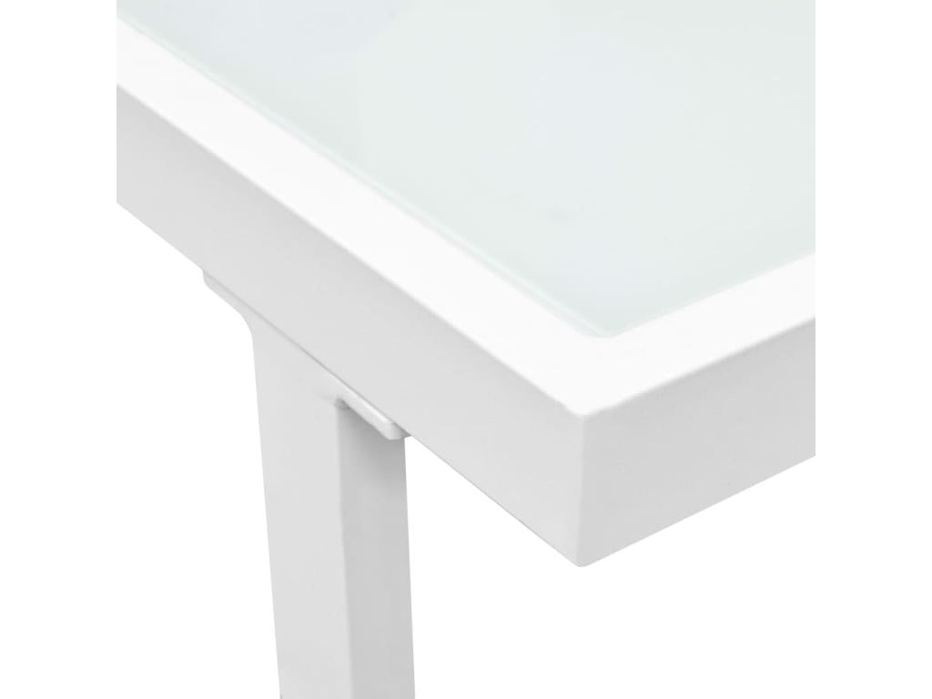 5-piece garden furniture set, Textilene, Aluminum, Black