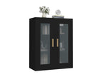 Black wall-mounted cabinet, 69.5x34x90 cm