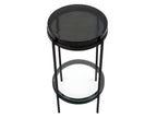 Meubiana grey glass top side table