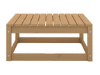 Garden footrest 70x70x30 Honey brown Solid pine wood