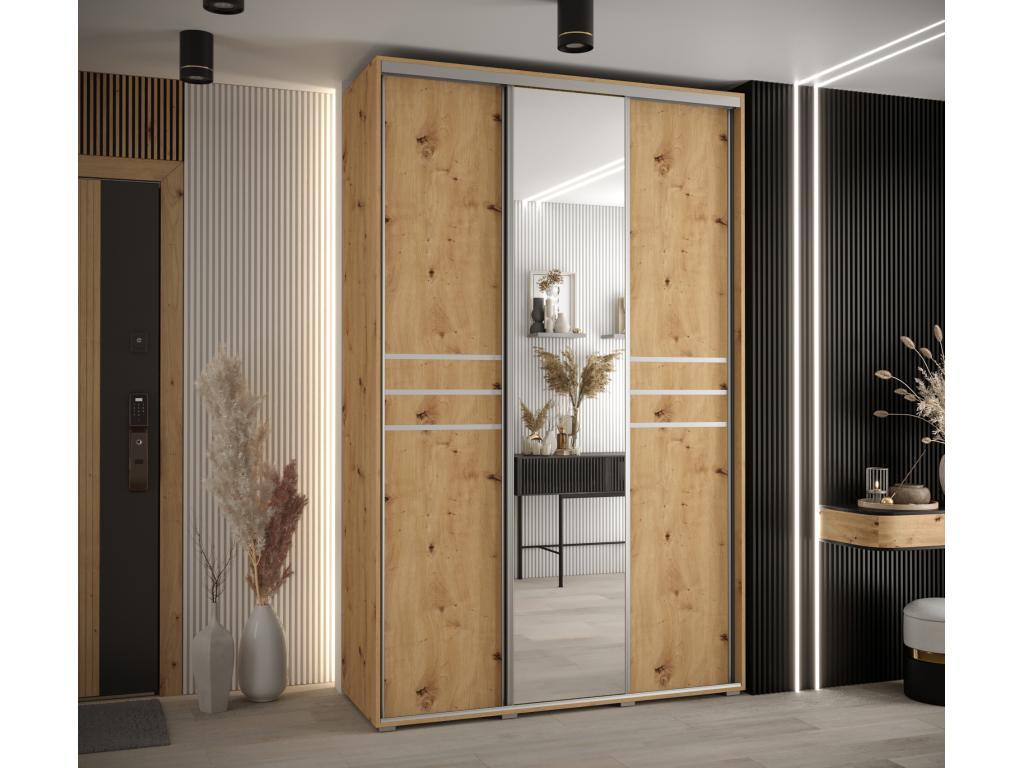 Meubiana 11 Sliding Door Wardrobe 235.2/160/45 3 Doors