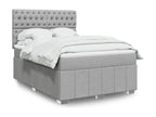 Meubiana bed base with light grey mattress 160x200cm Fabric