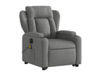 Dark Grey Fabric Electric Massage Recliner