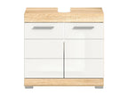 Meubiana vanity unit – 2 doors – White and light oak