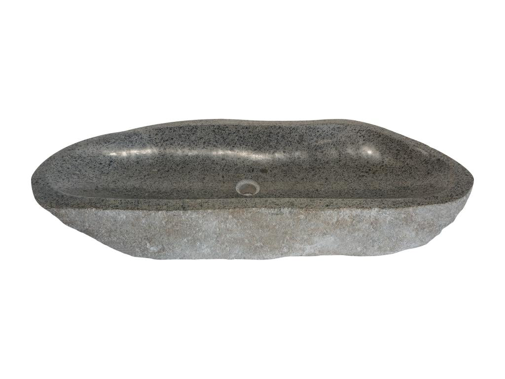 Meubiana river stone countertop basin