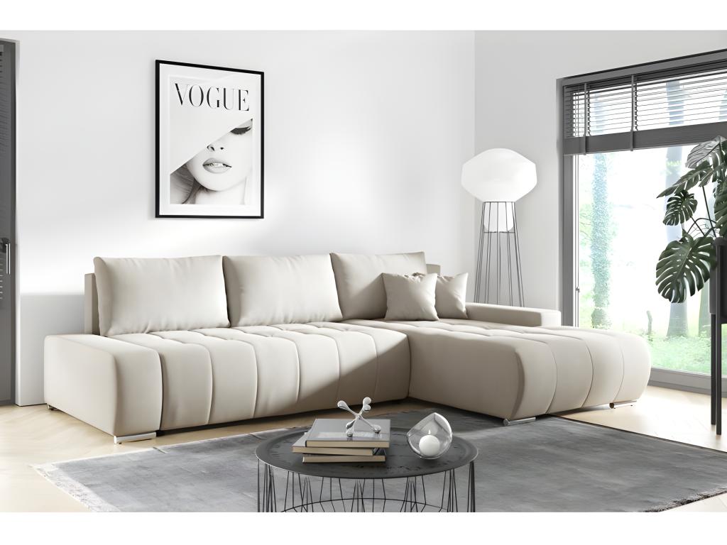 Meubiana beige convertible corner sofa