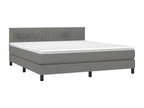 Meubiana bed base and mattress with LED lighting, Dark Grey, 180x200