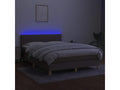Meubiana bed base with Meubiana LED mattress 140x190 cm Fabric