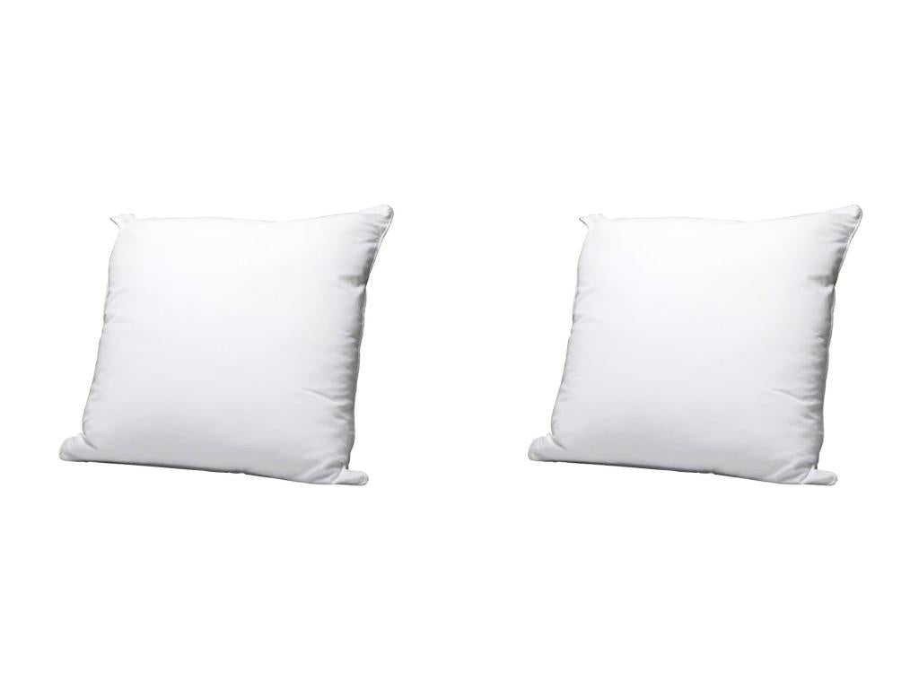 Set of 2 soft, eco-friendly natural pillows with organic cotton covers, Meubiana 60x60