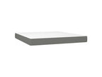 Meubiana bed base with mattress, dark grey, 180x200 cm, fabric