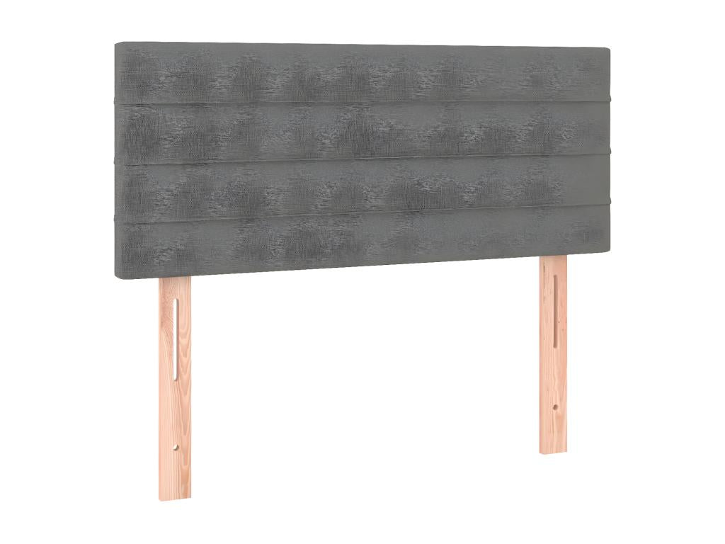 Meubiana bed base with dark grey mattress 120x190cm fabric