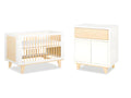 LittleSky by Meubiana White Baby Cot and Changing Table