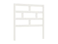 White headboard 81x4x100 cm Solid pine wood