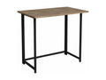Meubiana folding desk, oak melamine, black metal, 80x50x72 cm