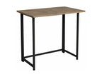Meubiana folding desk, oak melamine, black metal, 80x50x72 cm