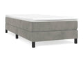 Meubiana bed base, light grey, 90x190 cm, velvet