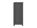 Grey sideboard 70x35x80 cm Solid pine wood