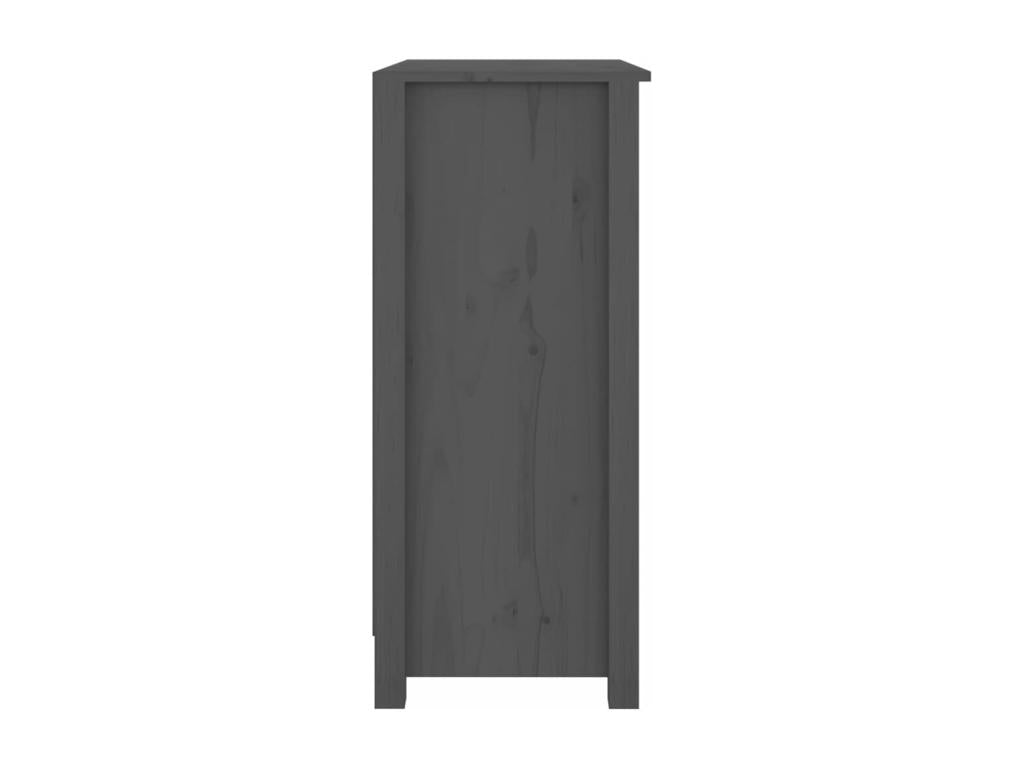Grey sideboard 70x35x80 cm Solid pine wood