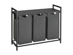 3-compartment laundry basket - L92.5 cm