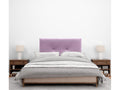 Meubiana Smooth Velvet Headboard with Buttons 105x105 with Bed Legs 105 - Pink