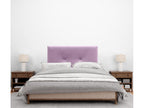 Meubiana Smooth Velvet Headboard with Buttons 105x105 with Bed Legs 105 - Pink