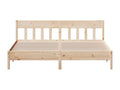 Bed frame without mattress 180x200 cm solid pine wood