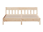 Bed frame without mattress 180x200 cm solid pine wood